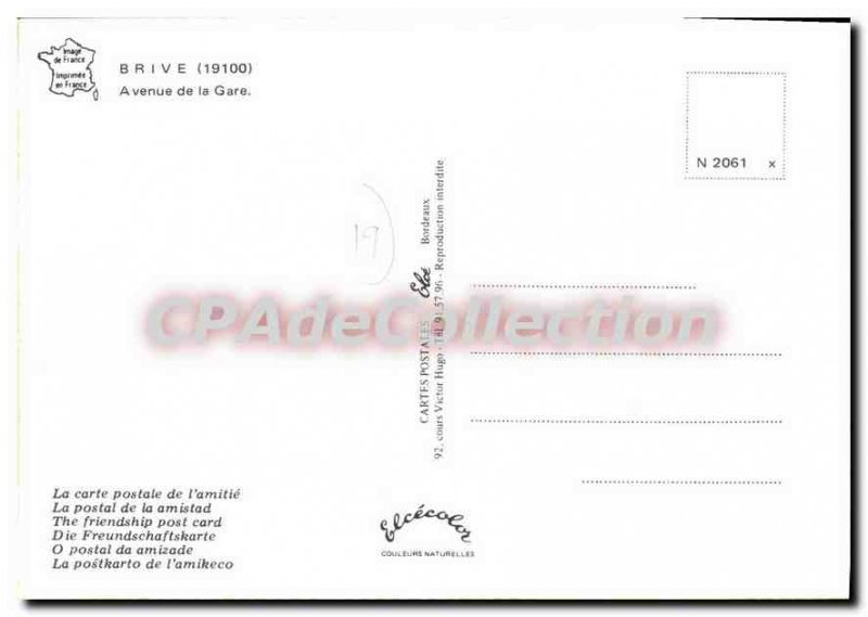 Modern Postcard Brive Avenue De La Gare