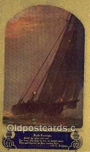 Sailboat 1911 postal used 1911