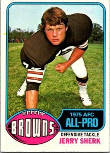 1976 Topps Football Card Jerry Sherk Cleveland Browns sk4224