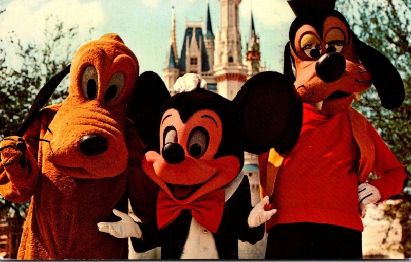 Walt Disney World Mickey Mouse Pluto & Goofy 1972