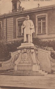 Bonn Denkmal Wilhelm Kaiser Statue Antique German Postcard