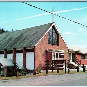 c1970s Boone, NC St Elizabeth Catholic Church Newman Student Center Sign PC A232
