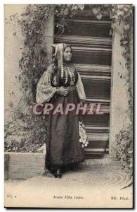 Postcard Old Judaica Young Jewish woman Jew