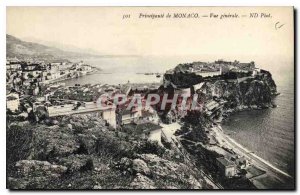 Old Postcard Principality of Monaco General view