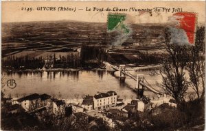 CPA GIVORS le Pont de Chasse vue prise du Pre Joli (462354)