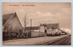 Waterloo The Sacred Hedge Postcard Hougoumont Farm Belgium Military History