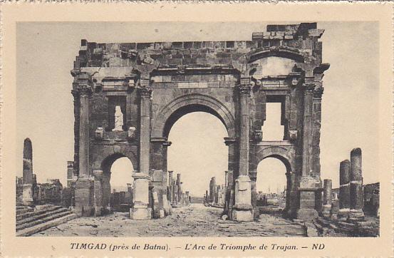 Algeria Timgad pres de Batna L'Arc de Triomphe de Trajan