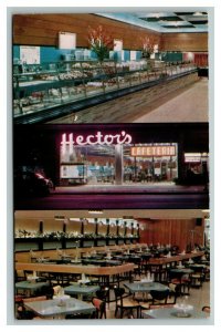 Vintage 1950's Postcard Hector's Self Service Restaurant New York City New York