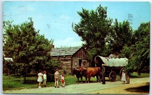 M-55548 Ox Team and Wagon New Salem State Park New Salem Illinois