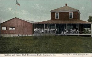 Searsport Maine ME Pavilion Vintage Postcard