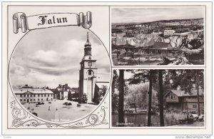 RP: Falun , Dalarna County, Sweden, 30-40s ; Stora Torget. Gruvan. Stadsparken.