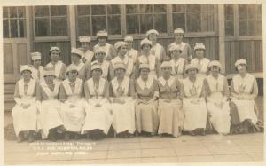 USA GENERAL HOSPITAL NURSES FORT SNELLING MN ANTIQUE REAL PHOTO POSTCARD RPPC