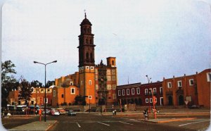 Mexico Panoramic View of the Church of San Francisco Puebla Postcard C069