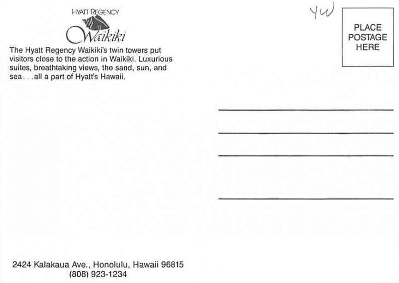 The Hyatt Regency Hotel, Honolulu, Hawaii  