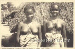 Afrique Occidentale Francaise Senegal - Jeunes Filles Cereres African Nude Un...