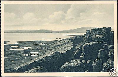 iceland, ÞINGVELLIR, Panorama (ca. 1930)