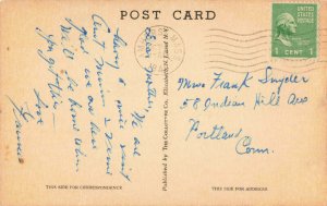 Postcard Johnson Chapel Amherst College Amherst Massachusetts Posted 1948