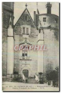 Postcard Old Approx Saumur M and L Montreuil Bellay prrincipale Entree du Cha...