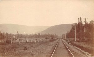 Railroad tracks Real photo Unknown Location Country Scene Unused 