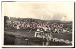 Postcard Old And Langogne Vue Generale Pont Neuf