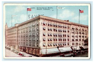 Shirley-Savoy Hotels Denver Colorado Old Cars 1924 Antique Vintage Postcard 