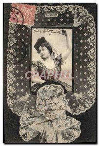 Old Postcard Folklore Lace Valencian Dentelliere