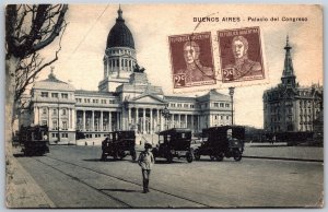 Vtg Argentina Buenos Aires Palacio del Congreso Congress Palace Postcard