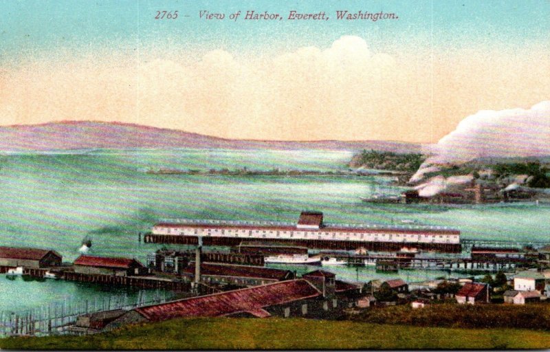 Washington Everett View Of Harbor