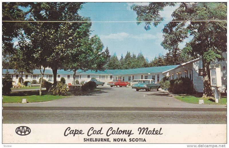 Cape Cod Colony Motel, Shelburne, Nova Scotia, Canada, 1940-1960s