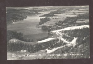 RPPC CONNERSVILLE LIBERTY BROOKVILLE INDIANA WHITEWATER PARK REAL PHOTO POSTCARD