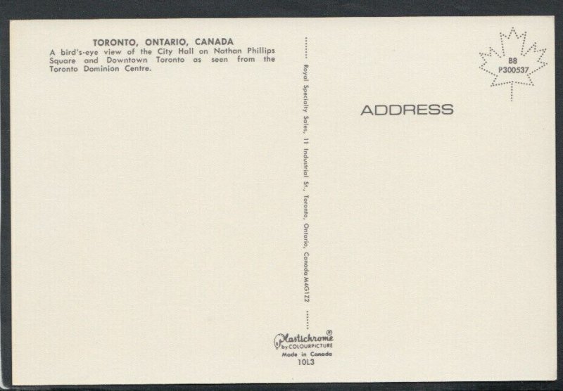 Canada Postcard - Toronto Panorama, Ontario    RR6144