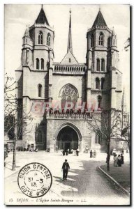 Old Postcard Dijon L & # 39Eglise Saint Benigne