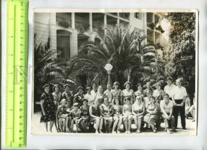 476547 USSR vacationers of the boarding house Mizuri Old PHOTO