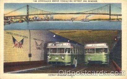 Windsor and Detroit Bus Unused 