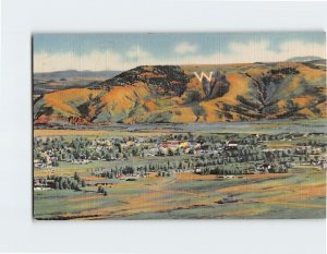 Postcard Gunnison Valley, Mt. Tenderfoot, And Western State W, Gunnison, CO