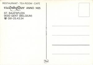 St. Baafsplein Gent Belgium restaurant tea roop cafe interior