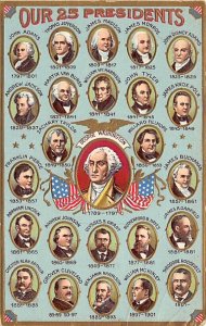 Our 25 Presidents View Postcard Backing 