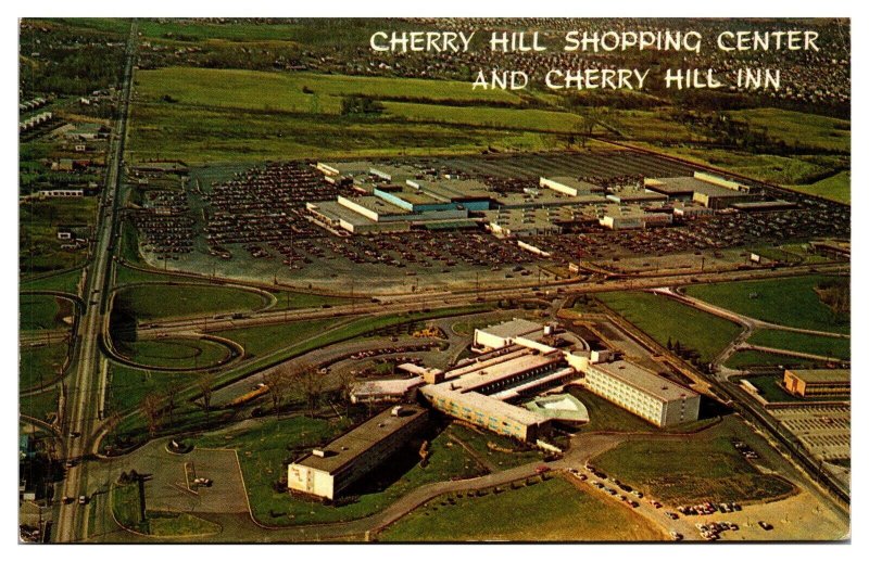 Vintage Cherry Hill Shopping Ctr and Cherry Hill Inn, Cherry Hill, NJ Postcard