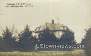 Real Photo - IOOF Home, Mar 10, 1909 in York, Nebraska