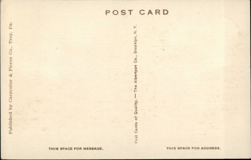 Troy PA Engine & Machine Co Shop c1915 Postcard