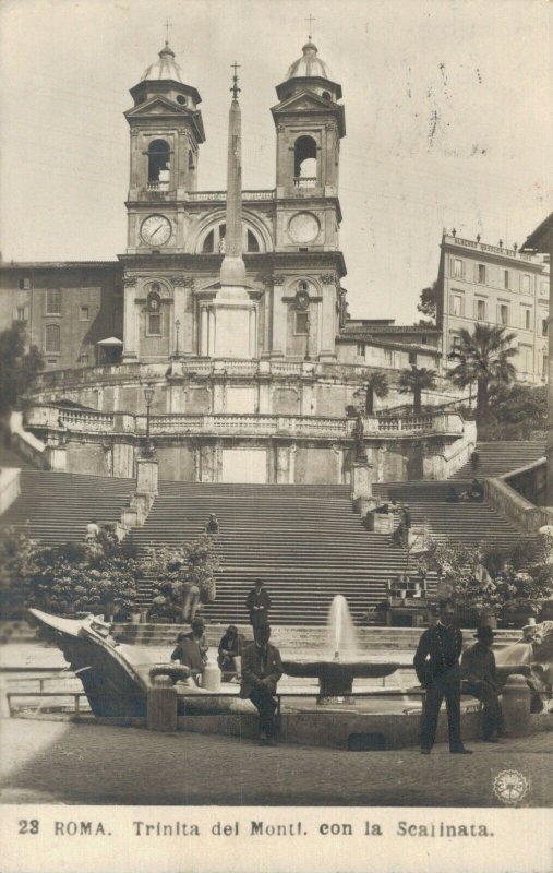 Italy Roma Trinita dei Monti eon la scalinata 04.12