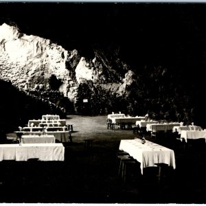 c1940s Mexico La Gruta Teotihuacán RPPC Cave Dining Restaurant Real Photo A143