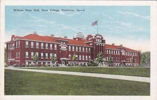 Iowa Oskaloosa William Penn Hall Penn College