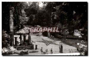 Old Postcard Bourbonne baths the park I Hydrotherapy Roman columns