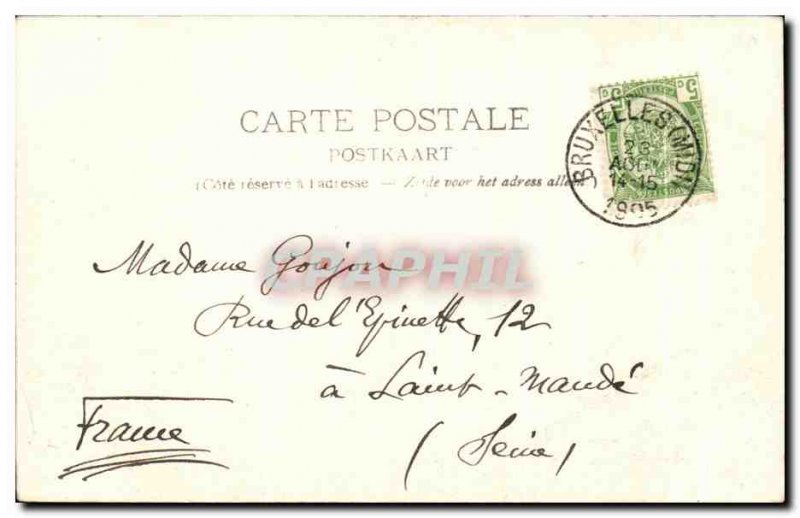 Old Postcard Brussels Stock Exchange