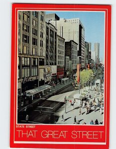 Postcard That Great Street, State Street, Chicago, Illinois