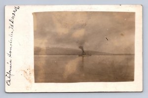 RPPC MILITARY SHIP HAWAII REAL PHOTO POSTCARD (DECEMBER 22,1911)