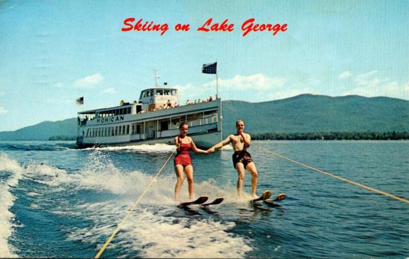 New York Lake George Water Skiing 1963