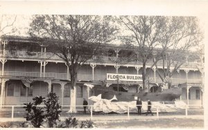 J35/ Tampa Florida RPPC Postcard c1910 Gasperilla Parade Float Building  37