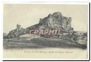 Near Saint Affrique Old Postcard Rock of Caylus North coast